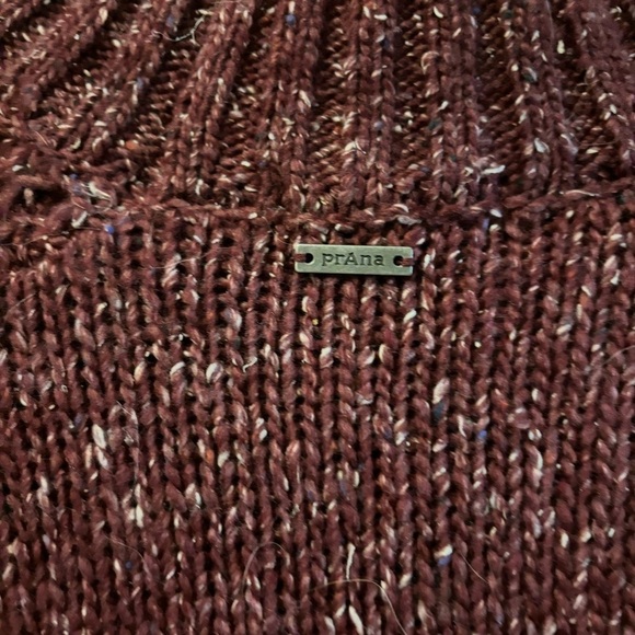 Prana Purple Ibid Long Sleeve Turtleneck Sweater Tunic Wool Recycled Silk XS - Picture 11 of 11